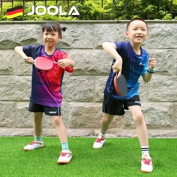 JOOLA дети Одежда для настольного тенниса спортивная одежда быстросохнущая футболка для пинг-понга с коротким рукавом Спортивные майки 2022 топы JOOLA-2203