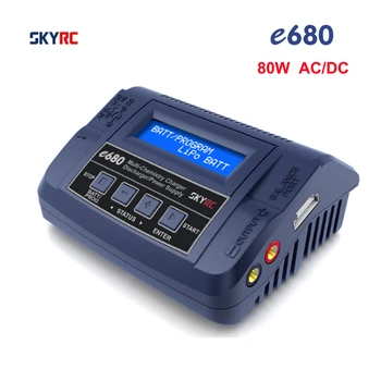 SKYRC E680 80 Вт AC / DC Балансировочное зарядное устройство Разрядник 13,8 В для LiPo Li-ion LiFe NiCd NiMH PB LiHV Батарея LiHV