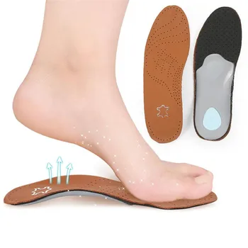 Ортопедическая стелька Кожаные стельки Стельки для плоскостопия Поддержка свода стопы Ортопедические стельки 25 мм для мужчин и женщин OX Накладка для обуви