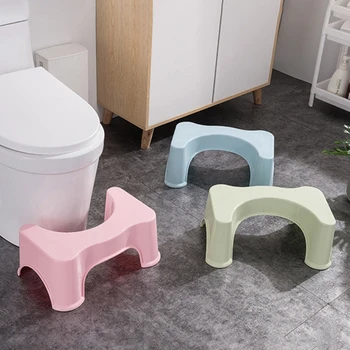 Новая ванная комната Приземистый горшок Туалетный стул для детей Сиденье для беременных женщин Пожилые люди Туалет Подставка для ног Табурет Аксессуары для ванной комнаты