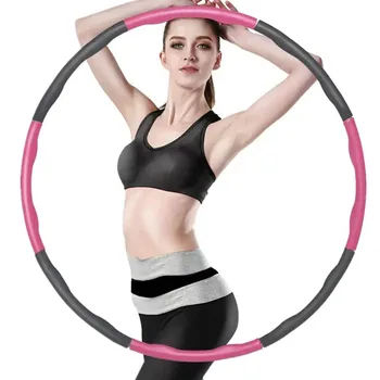 съемные обручи для йоги хула для взрослых спорт для похудения фитнес оборудование тренировочное кольцо круг регулируемый обруч oola для женщин