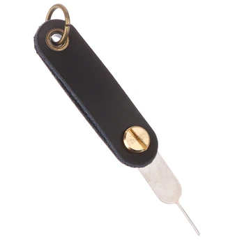  Извлечение лотка для SIM-карты Открытый штифт Игольчатый ключ Инструмент для универсального мобильного телефона PU Leather Portable