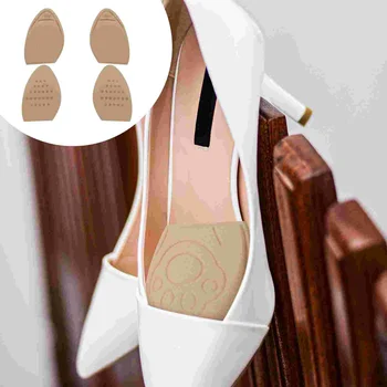 2 пары против падения каблука половина размера подушка передняя часть стопы вставка накладки платье обувь женские каблуки высокая подушка женские передние ноги губка