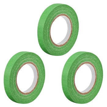 uxcell 3 шт. 12 мм 0,48 дюйма шириной 20 м 21 ярд малярная лента малярная лента в рулонах светло-зеленого цвета для поделок своими руками