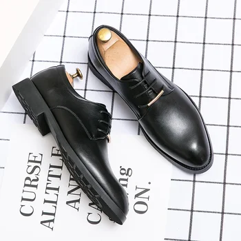 Высококачественная обувь Оксфорд Мода Грейс Мужская кожаная обувь Мужская вечерняя одежда Оригинальная офисная обувь для вечеринок Роскошная дизайнерская обувь