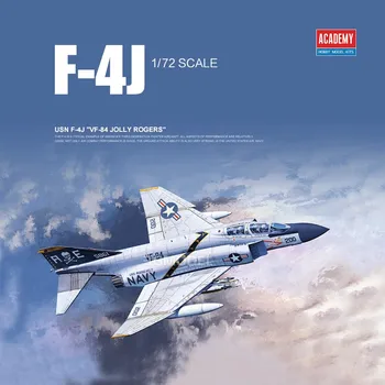 ACADEMY 12529 Пластиковая модель 1/72 USN F-4J VF-84 для Jolly Rogers Fighter Model Building Kit для модели хобби DIY Игрушки