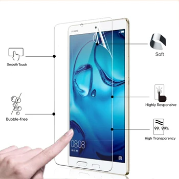 High Clear Глянцевая защитная пленка для экрана Для Huawei mediapad m3 8,4-дюймовый планшетный пк передний HD ЖК-экран защитные пленки + чистая ткань