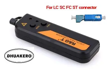 бесплатная доставка AB17YC2 FTTH Optical Fiber красный лазерный визуальный локатор повреждений 1 мВт ручка с LC гнездо на SC штекерный адаптер