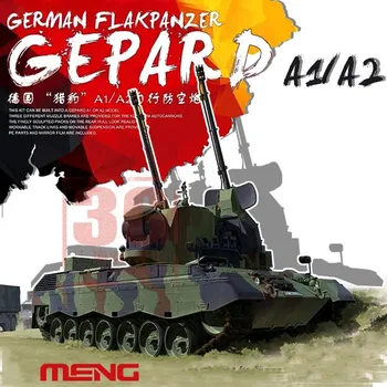 MENG TS-030 1/35 Немецкий Flakpanzer Gepard A1/A2 Самоходная зенитная пушка Сборка модели Конструкторы Хобби DIY