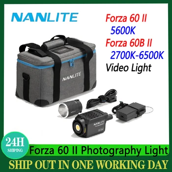 Nanguang Nanlite Forza 60 II 5600K Фотография Светодиодный светильник 60B II 2700K-6500K Двухцветный видеосвет Профессиональная студийная лампа