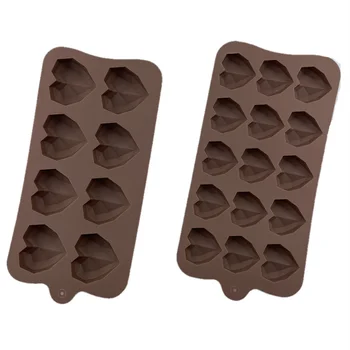  Новые формы для шоколада в форме сердца 15/8 Силиконовые формы для свадебных конфет Формы для выпечки Украшения для кексов Форма для торта 3D DIY