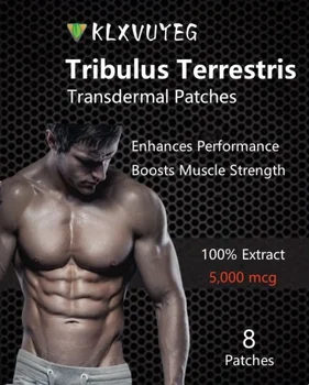 Bulgarian Tribulus Terrestris 5000mcg - трансдермальные пластыри для повышения тестостерона. Нашивки, сделанные в США. Запас на 8 недель