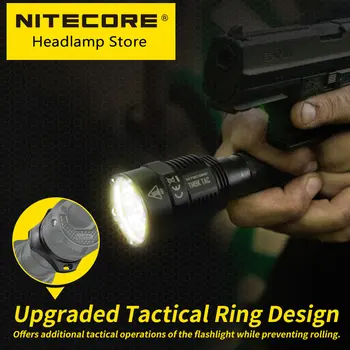 2022 NITECORE TM9K TAC 9800 люмен Тактический фонарик USB Перезаряжаемый мощный светодиодный прожектор Супер яркий, батарея 5000 мАч