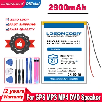 LOSONCOER Топ Бренд 100% новый аккумулятор 4000 мАч 104050 для GPS MP3 MP4 DVD MID PDA Динамик Вождение Диктофон