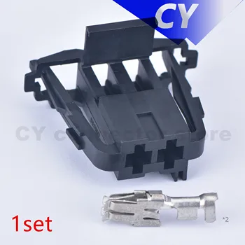 черный 2-контактный автомобильный электрический скутер женский штепсельный кабель негерметичный разъем проводки для автомобильного двигателя вентилятор резистор