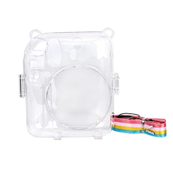 Mini Camera Bag Прозрачный чехол для хранения с плечевым ремнем Ящик для хранения Fujifilm Instax Mini 12 для камеры Instax Mini12