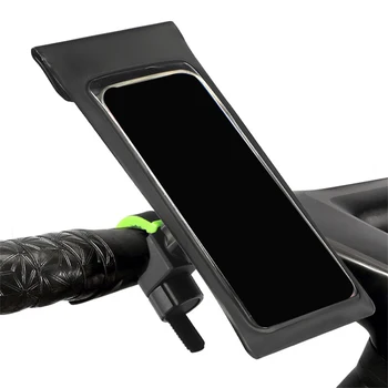 Водонепроницаемое крепление для телефона для велосипеда с сенсорным экраном на 360 ° Регулируемое универсальное крепление для телефона на мотоцикле Держатель телефона ниже 6,3-дюймового телефона