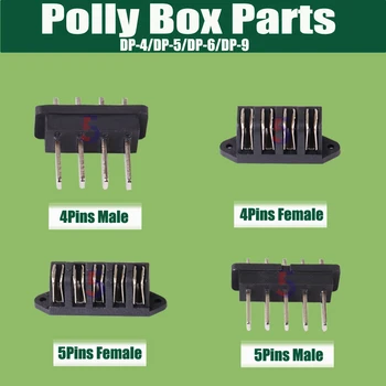 Ebike Reention Polly Батарея 4-контактный / 5-контактный разъем Connectoror Plug 2.1DC Зарядная вилка Замок для Polly DP-4 / Polly5 / Polly DP-6 / Polly DP-9