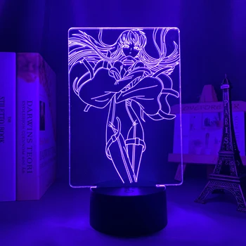 3d светодиодный свет аниме код Geass для спальни Декор Ночник Детский День Подарок Манга Комната Стол 3D Лампа Код Geass